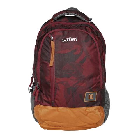 Buy Safari Unisex 2 Compartment Zipper Closure Backpack (Wine_Free Size ...