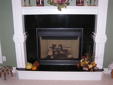Black Granite Tile Fireplace Surround – Mriya.net