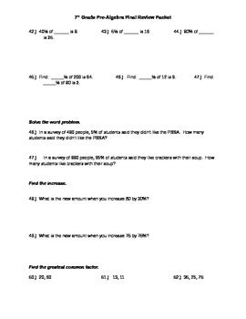 Pre-Algebra Math Final 的图像结果