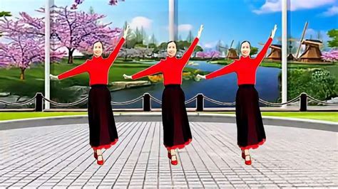 中三步广场舞《好人好梦》柔美抒情，舞步轻盈飘逸，简单易学,舞蹈,广场舞,好看视频