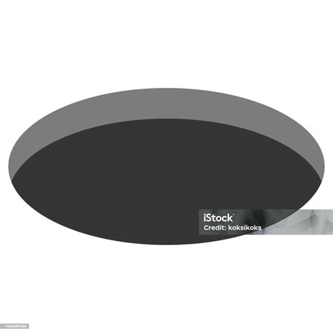 3d Hole Floor Rabbit Burrow Isometric Oval Mouse Golf Hole Stock ...