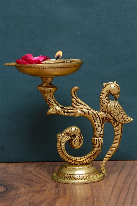 STANDING SINGLE PEACOCK DEEPAK – Brassncraft