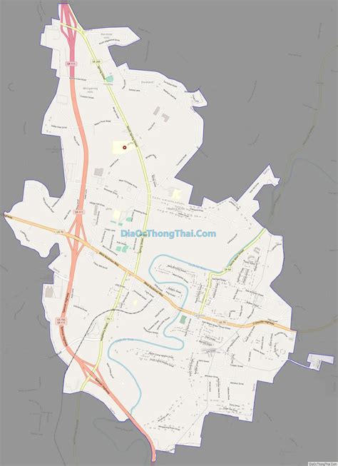Map of Sparta city, Tennessee - Thong Thai Real