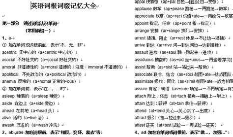 词根词缀记忆法 | 英语单词高效记忆必备绝技（附检测小卷）_-press-