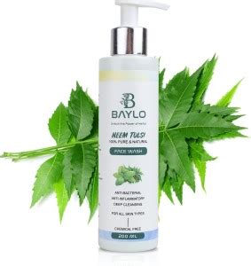 BAYLO Herbal Neem & Tulsi For Acne & Pimples, Anti-Bacterial | Sulphate ...