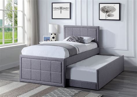 Single Trundle Bed Frame With Pull Out Storage - Home Treats UK