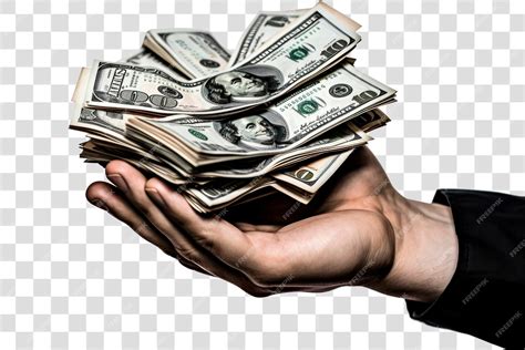 Hand holding stack of money | Premium AI-generated PSD