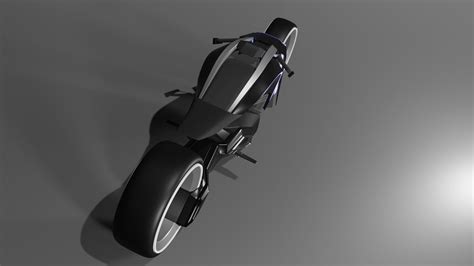 3D model TESLATRON futuristic motorcycle design VR / AR / low-poly ...