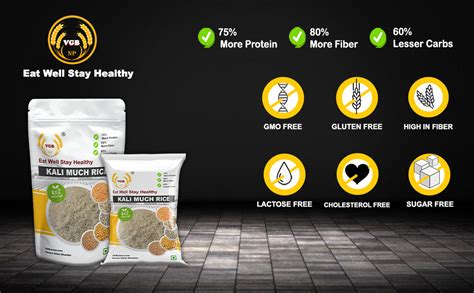 Vasani G 100% Natural Chinnor Kali Mooch Rice (Kalimuch Chawal) – 9kg ...