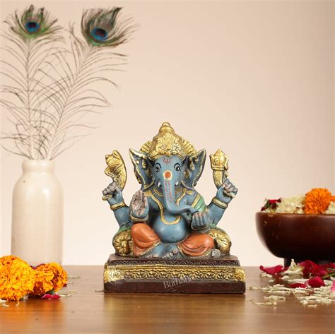 Buy Brass Superfine Lord Ganesha Statue - 7 Inch - Budhshiv.com