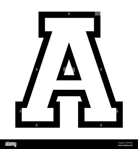 Letter A Clipart Black And White