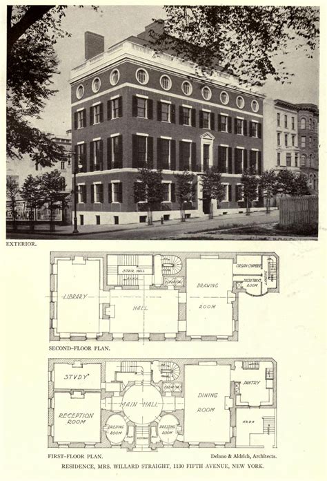ARCHI/MAPS | Mansion floor plan, Architectural floor plans, Vintage ...