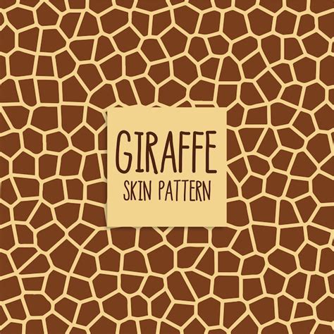 Giraffe huidpatroon in bruine kleur | Gratis Vector