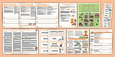 EYFS Maths Planning & Assessment Visualise, Build and Map