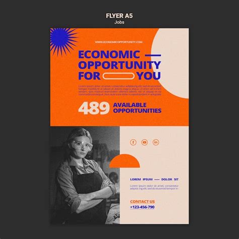 Job opportunity print template | Free PSD