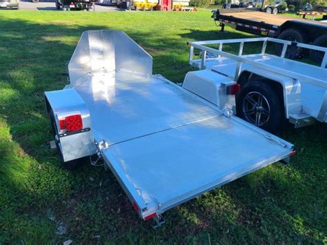 New 4'3" x 8.75 ALUMA MC1F Motorcycle Trailer 2k