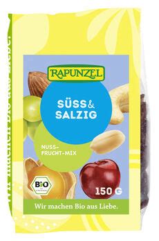 Rapunzel Süß & Salzig Nuss Frucht Mix 150g | Kernige und fruchtige ...