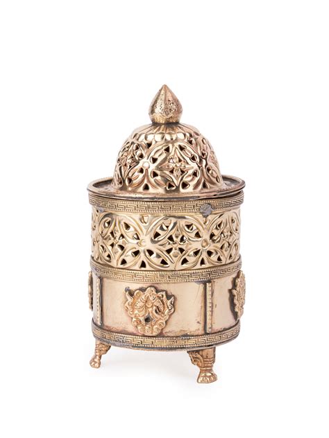 Discover Cultural Charm | Tibetan Brass Storage Box