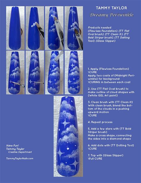 Dreamy Periwinkle Step by Step Bundle | Nail art tutorial, Nail art ...