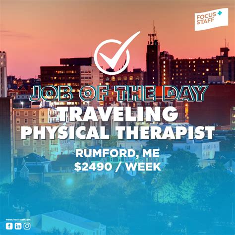 ⭐ Now Hiring: Traveling Physical Therapist | Focus Staff