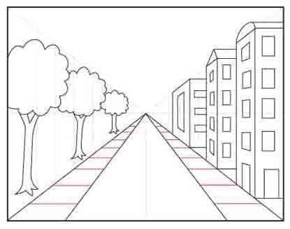 picture of 1 point perspective drawing easy .If I got best sketch of it ...