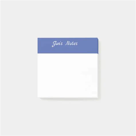 PERSONALIZED sticky notes | Zazzle