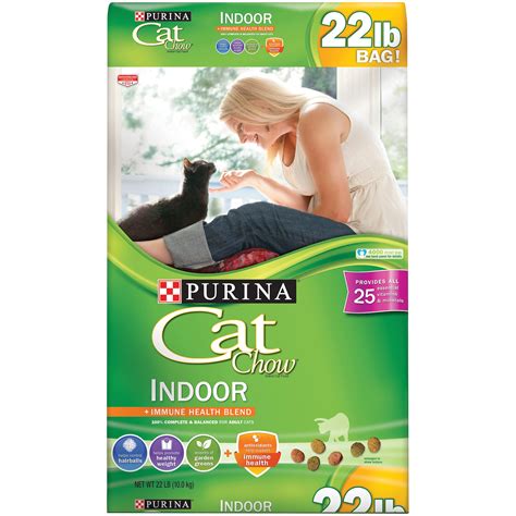 Purina Cat Chow Indoor Dry Cat Food, Hairball + Healthy Weight, 22 lb ...