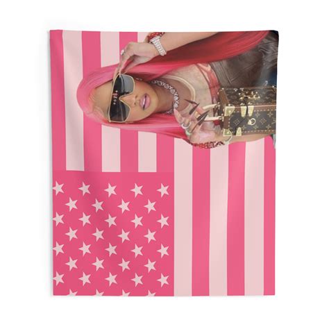 Nicki Minaj Pink American Flag Funny Meme Wall Tapestries College Dorm ...