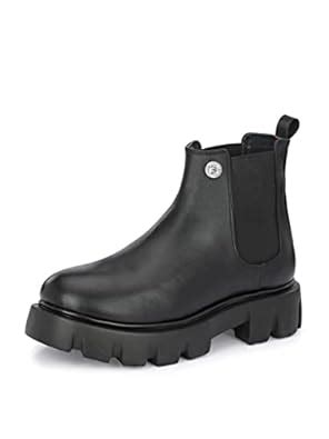Buy Eego Italy Men Chunky Chelsea Boots - KM_12_Black_6 at Amazon.in