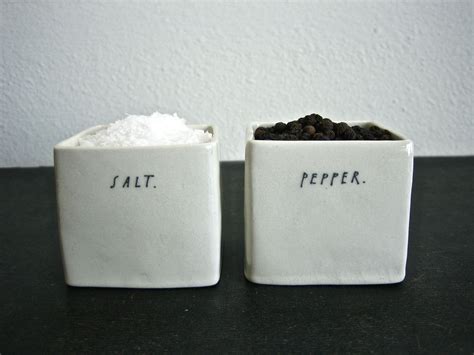 square salt + pepper cellars. | Salt and pepper cellars, Etsy decor ...