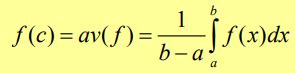 Image result for Mean Value Theorem for Definite Integrals