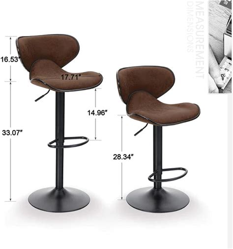 Bar Stool: Modern Pu Leatherette Kitchen Counter Bar Chairs – Studio GKW