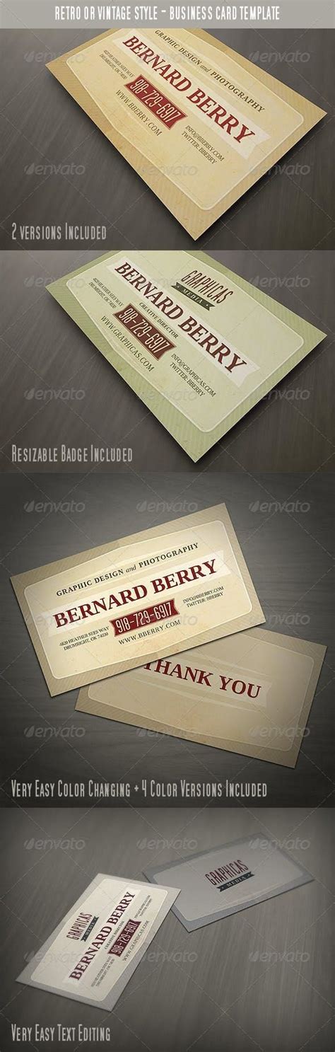 Vintage Style Business Cards 的图像结果