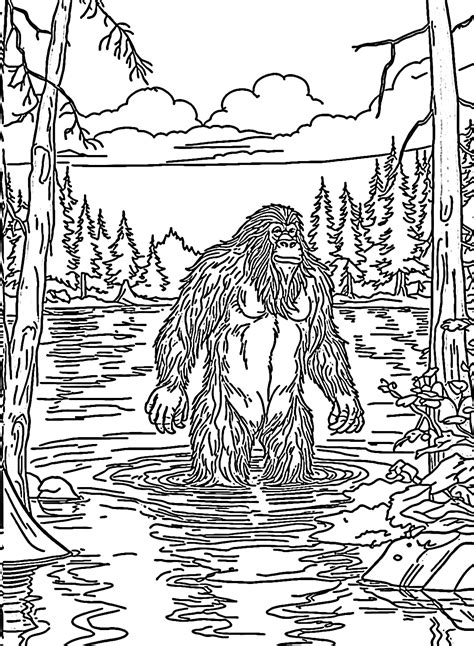 30+ Bigfoot Coloring Pages - Free Printable PDF & Online Coloring