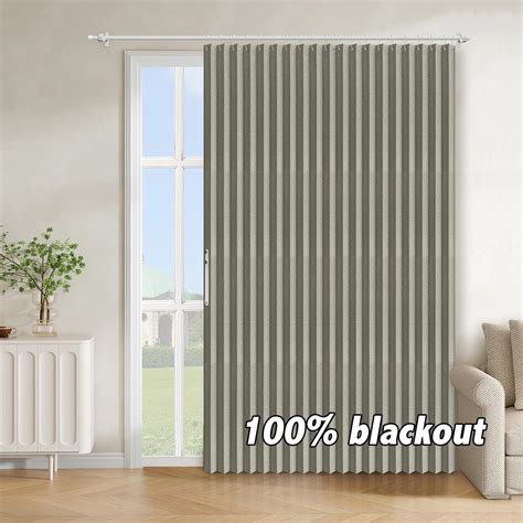 Amazon.com: AJAZZ 100% Blackout Doorway Curtains Accordion Doors for ...