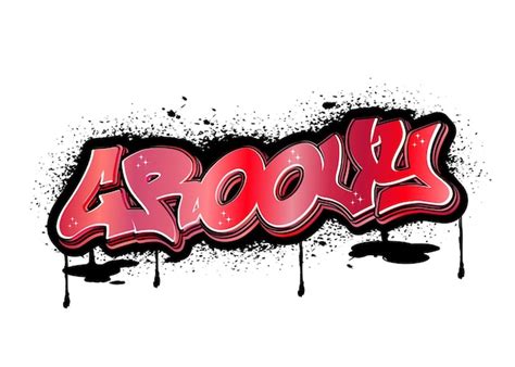 Graffiti lettering typography art illustration | Premium Vector