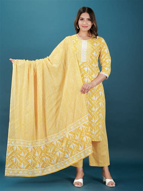 Buy Yellow Striped Cotton Voile Dupatta Online TP2324D | Aramya