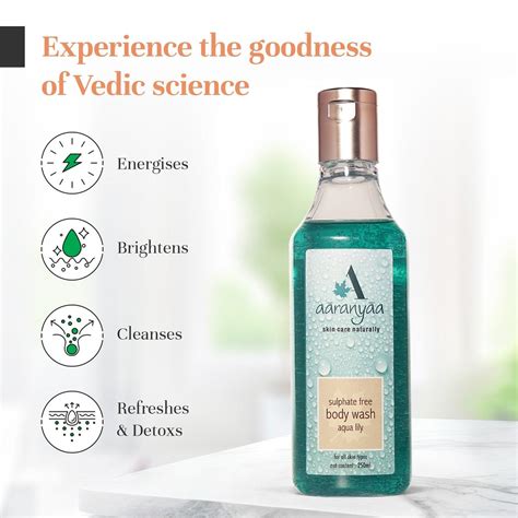 Sulphate Free Body Wash Aqua Lily | aaranyaa skincare
