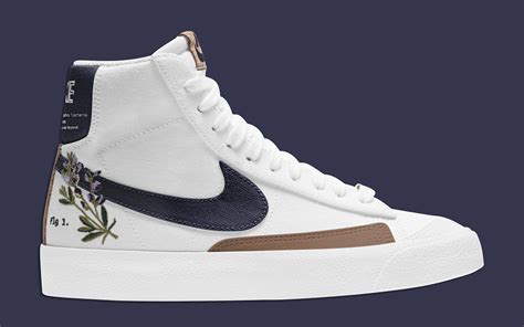 nike blazer mid womens new floral flower shoes,www.npssonipat.com