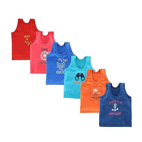 KIKE New Born Boys Girls Soft Cotton Sleeveless Printed Baby Vest Inner ...