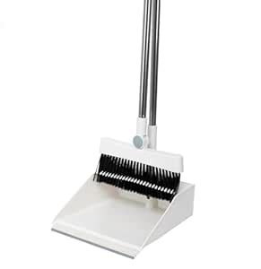 MAMMOTH Broom and Dustpan Set with Long Handle - Kitchen Brooms and ...