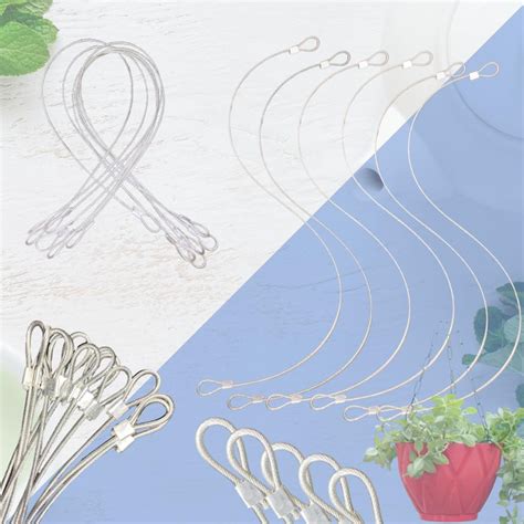 Wire Rope Hangers for Plant Pots Extension | 3 Feet (Pack of 6) | 3MM ...