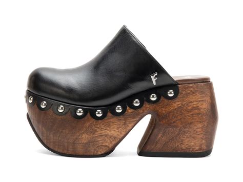 Mule - Black | Platform Clog Mules | Fluevog Shoes