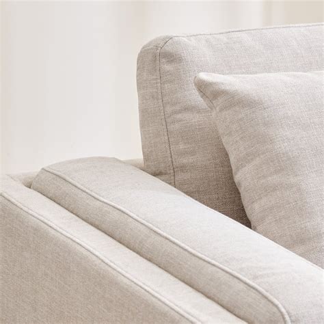 Buy Lansbury Fabric 3+2+1 Seater Sofa Set with Cushion - Beige from ...