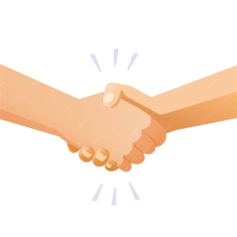 Shaking hands handshake vector or friends hand shake isolated gesture ...