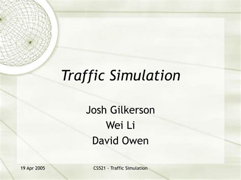 Traffic Simulation Model 的图像结果