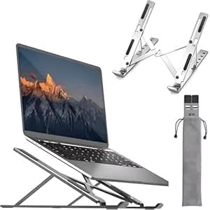 Mi Ultra Adjustable 7 Angles Aluminum Foldable Portable Premium Metal ...