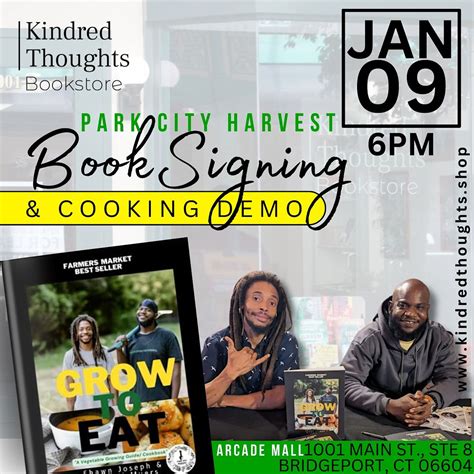 Author Event and Cooking Demo: Park City Harvest, Kindred Thoughts ...