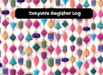 Buy Daycare Register Log: Beads Civer | Simplistic sign in and out ...