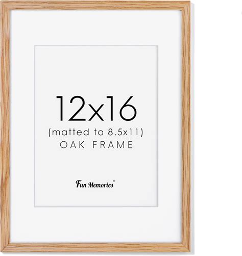 Amazon.com - 12x16 Picture Frame, Solid Oak Wood Frame 12"x16" for Wall ...